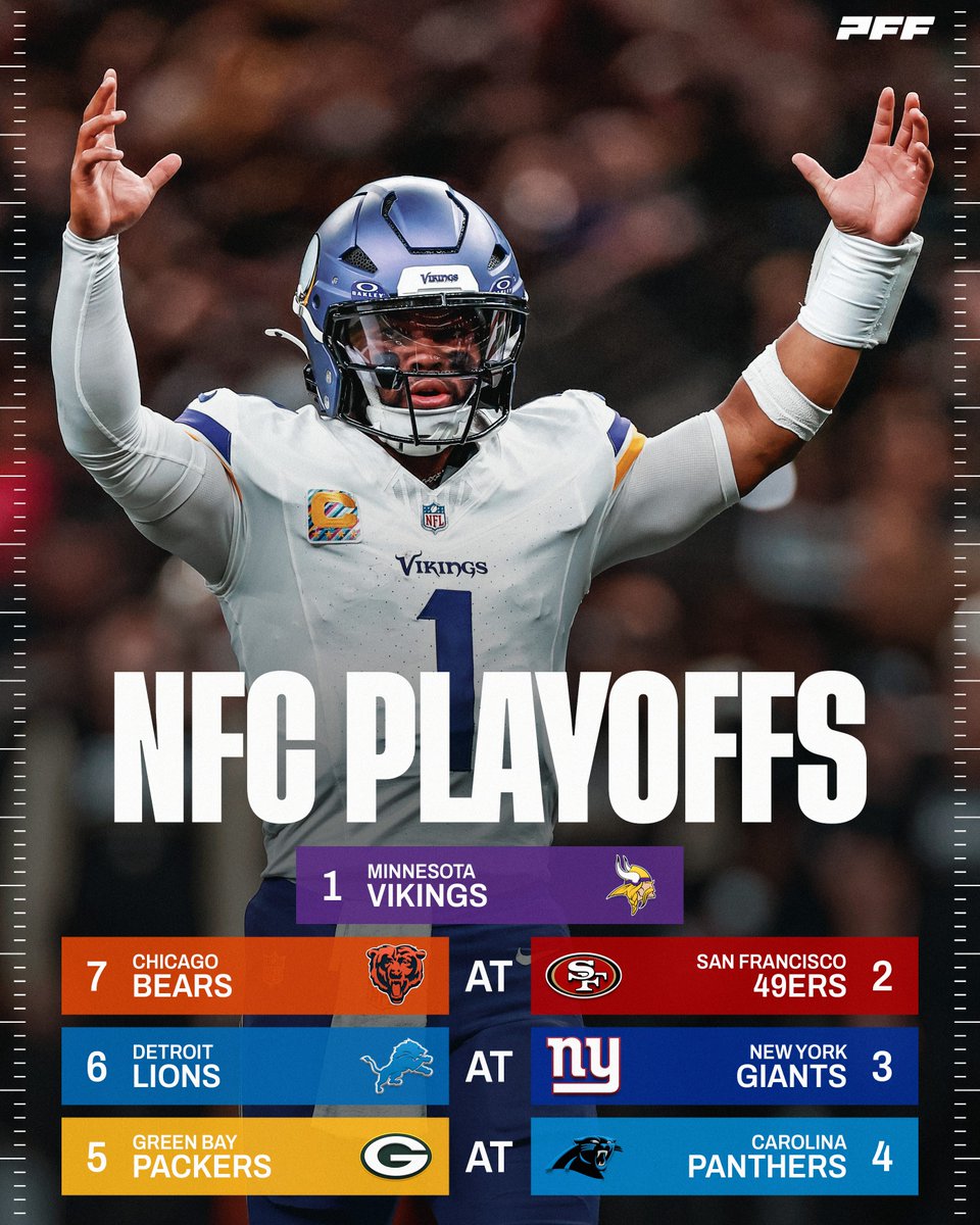 PFF's tweet photo. Vikings are the current kings of the NFC 😤 https://t.co/xDKIiWzZUC