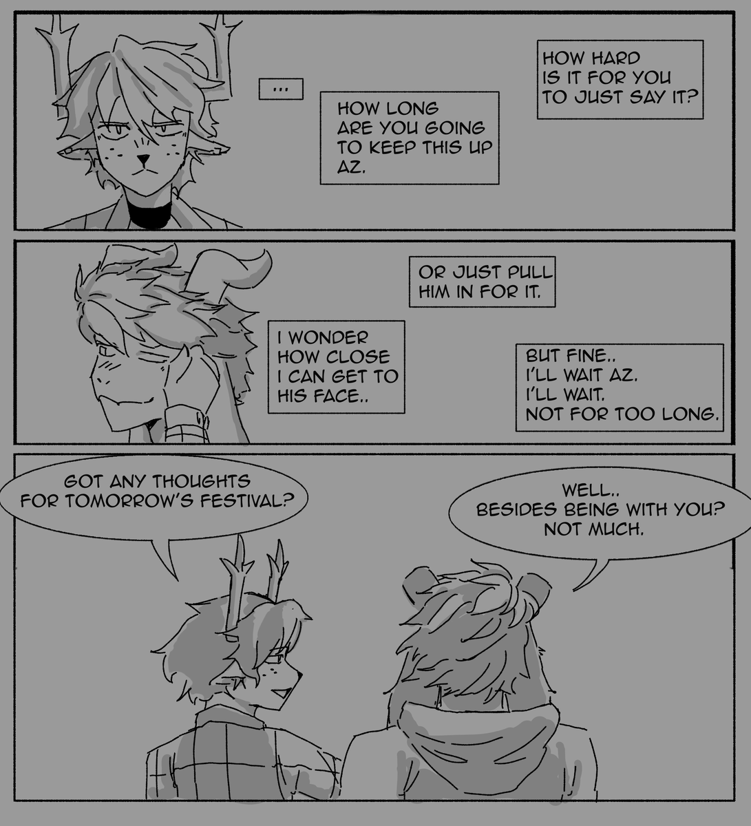 AmazingKosmos's tweet photo. Inktober 13! Flirting (5/7) #dessriel #inktober https://t.co/HenZTW9cRU