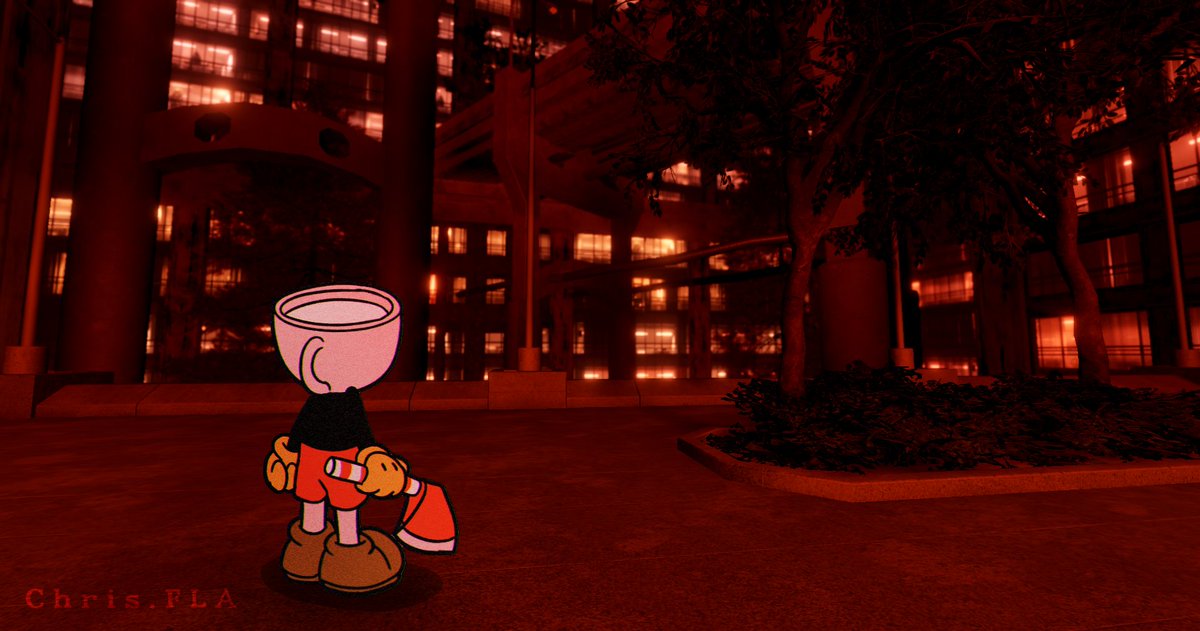 Chr1sFLA's tweet photo. Mmmm red city mmm.,.,.
#Cuphead #UnseenLiminality #Backrooms https://t.co/llGARdwyBe