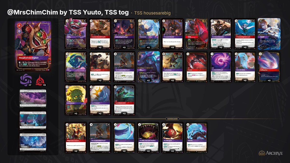 housesarebig's tweet photo. Streaming some Ziggs later with @MrsChimChimLOL at 6pm PST. Playing a tricky hold build that we cooked in @TSSRiftbound. We secure one side with Ziggs, Explosive and hidden cards, then throw bombs at the other side. This'll be a blast 💣💣

TEXT LIST in description https://t.co/SbAhhLDsLV