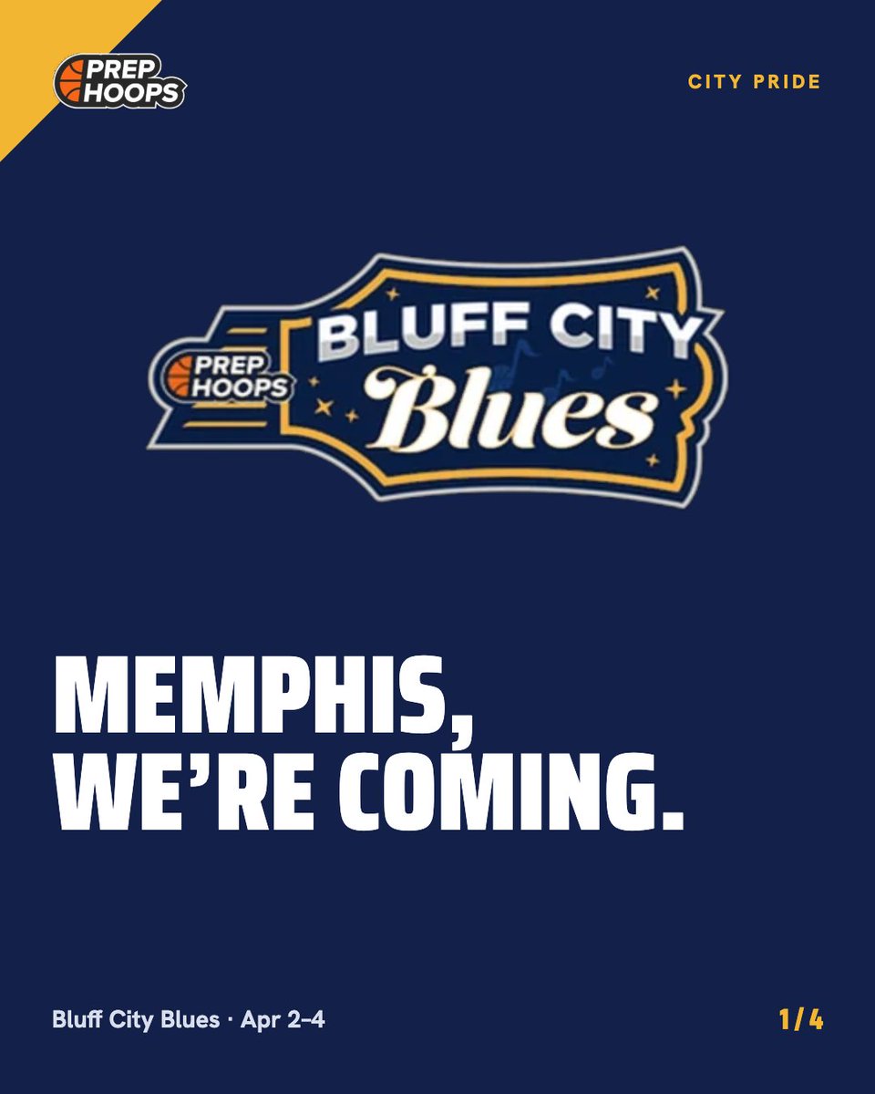 PrepHoopsTN's tweet photo. Memphis, we’re coming.

Home of the blues and some of the best BBQ in the country. Now it’s time to bring the hoops.

Bluff City Blues · Apr 2–4 · Cordova, TN

Spots fill fast. Get your team in.

Apply: https://t.co/4av4opqtlv https://t.co/F9uPaENgZi