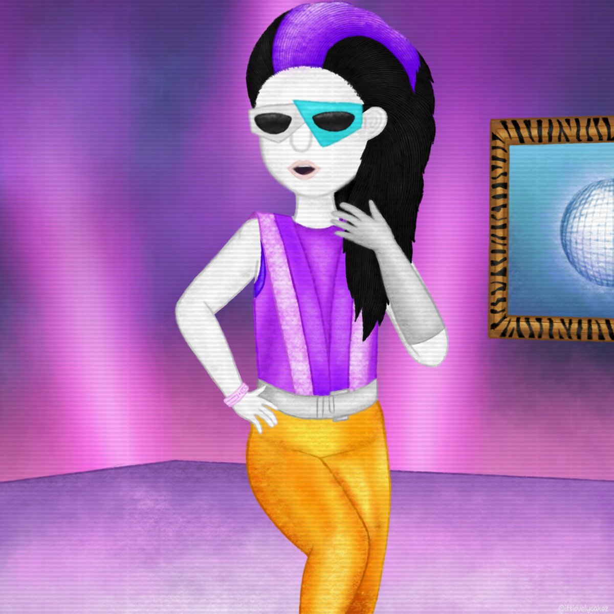 itslovelycakez's tweet photo. JUSTOBER DAY 13: 80s

I really like doing this one

#justober #justober2026 #justdance #jd #justdance2015
#justdancefanart #justdancefandom https://t.co/GRsS2JGvRr