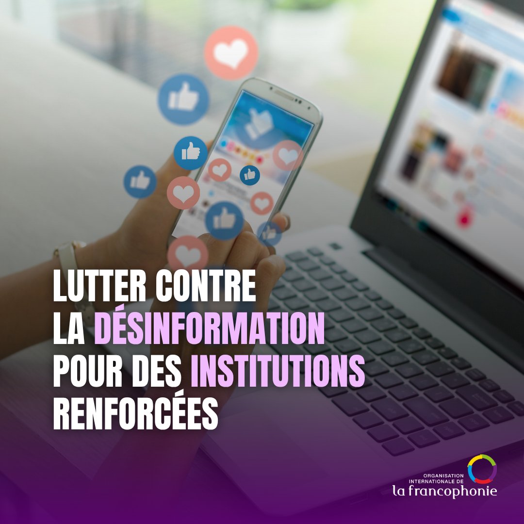 OIFrancophonie's tweet photo. Rumeurs, fausses informations et manipulations fragilisent la confiance des citoyens dans les institutions et peuvent alimenter les tensions au sein de nos sociétés.

Face à ces défis, l’OIF mobilise les expertises francophones et soutient des initiatives concrètes pour lutter contre les désordres de l’information, favoriser l’accès à une information fiable et renforcer la confiance dans les institutions.

Ces actions contribuent à préserver les processus démocratiques et la cohésion sociale dans l’espace francophone.

🔗 En savoir plus : https://t.co/QVt8TfI15o

#Francophonie #Désinformation #Démocratie