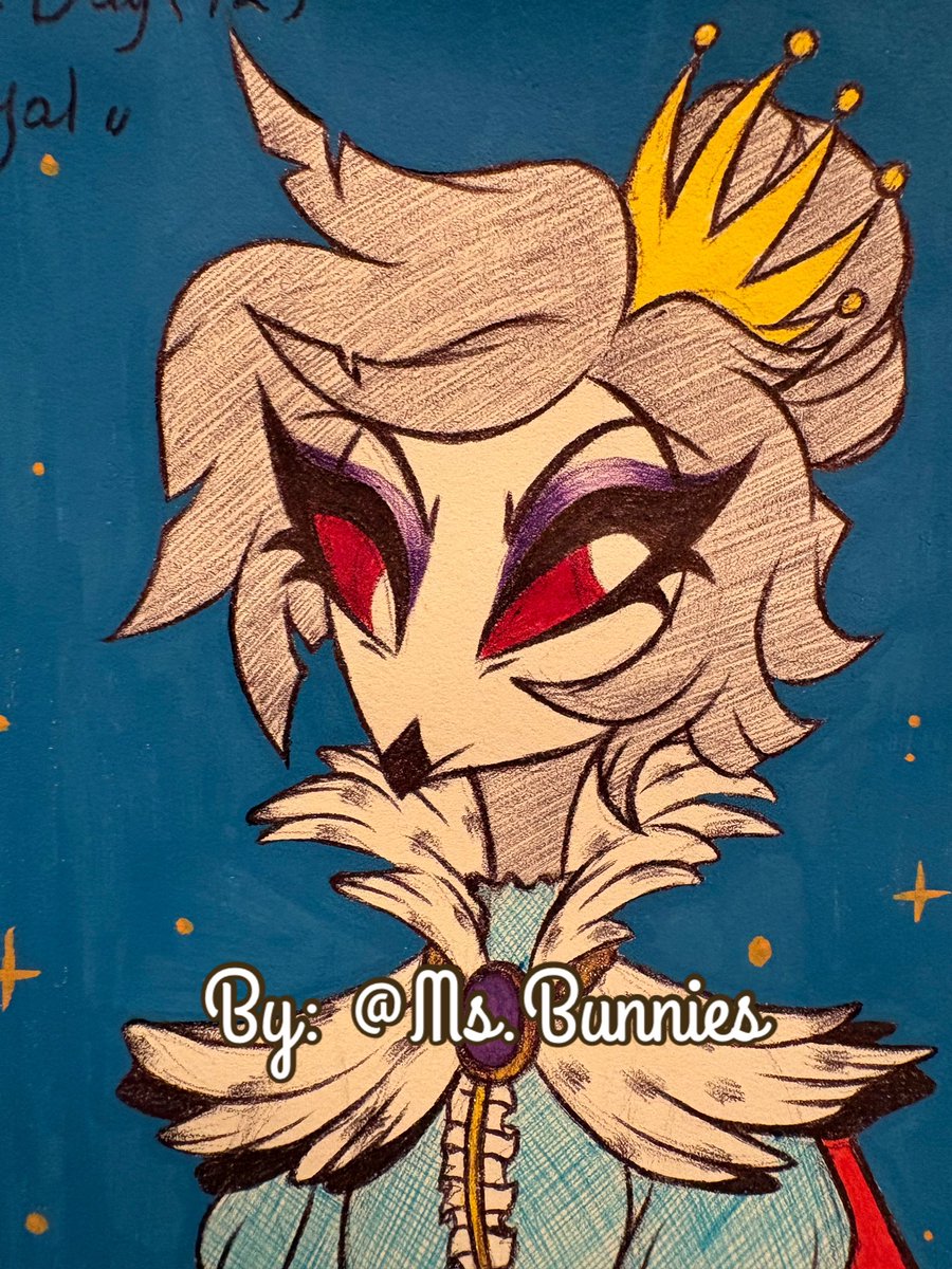 ms_Bunnies's tweet photo. #IMPtober day 12 royal 👑 
Once again another Octavia drawing, I thought about how now she is almost to succeed the goetia title after the last season events, the idea was that she’d have elements of Stolas and Stella in her design #inktober #helluvaboss #helluvabossoctavia https://t.co/Y7H4qMM1U9