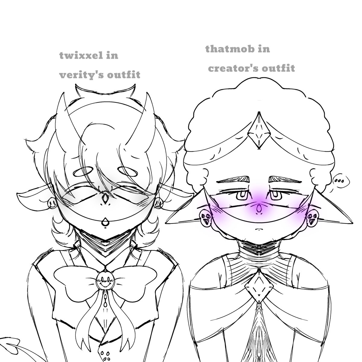 sleepyfluffyz's tweet photo. The wives wearing their husband outfits
and husbands wearing the wives outfits
#enderlog #verixxel #verityᵀᴹ #creator https://t.co/VbdFlwvaK3