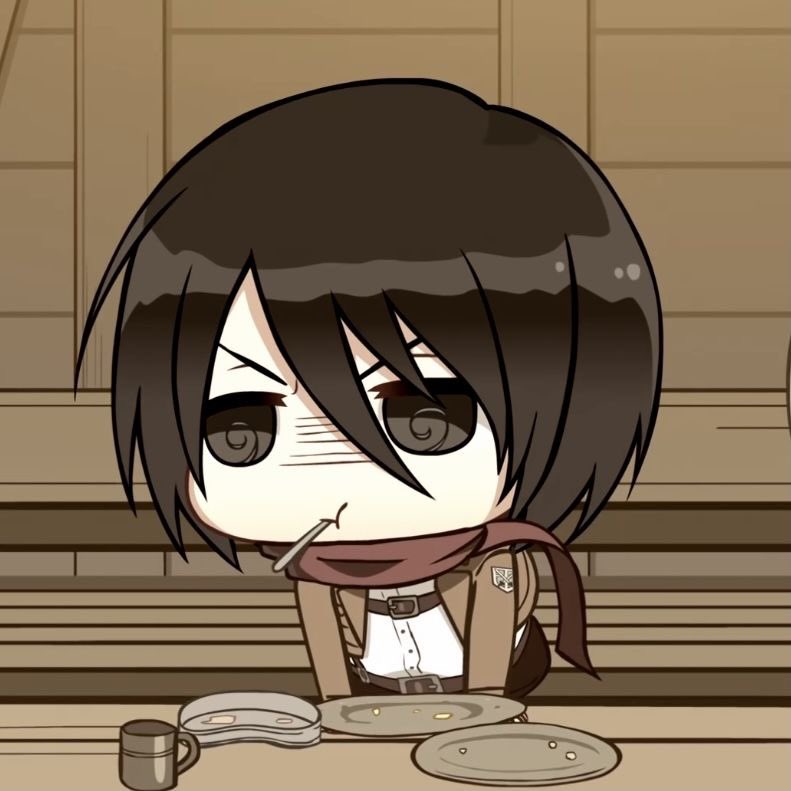 acervomikasa's tweet photo. in this world we love chibi mikasa !! https://t.co/EJ8ayUrVjL