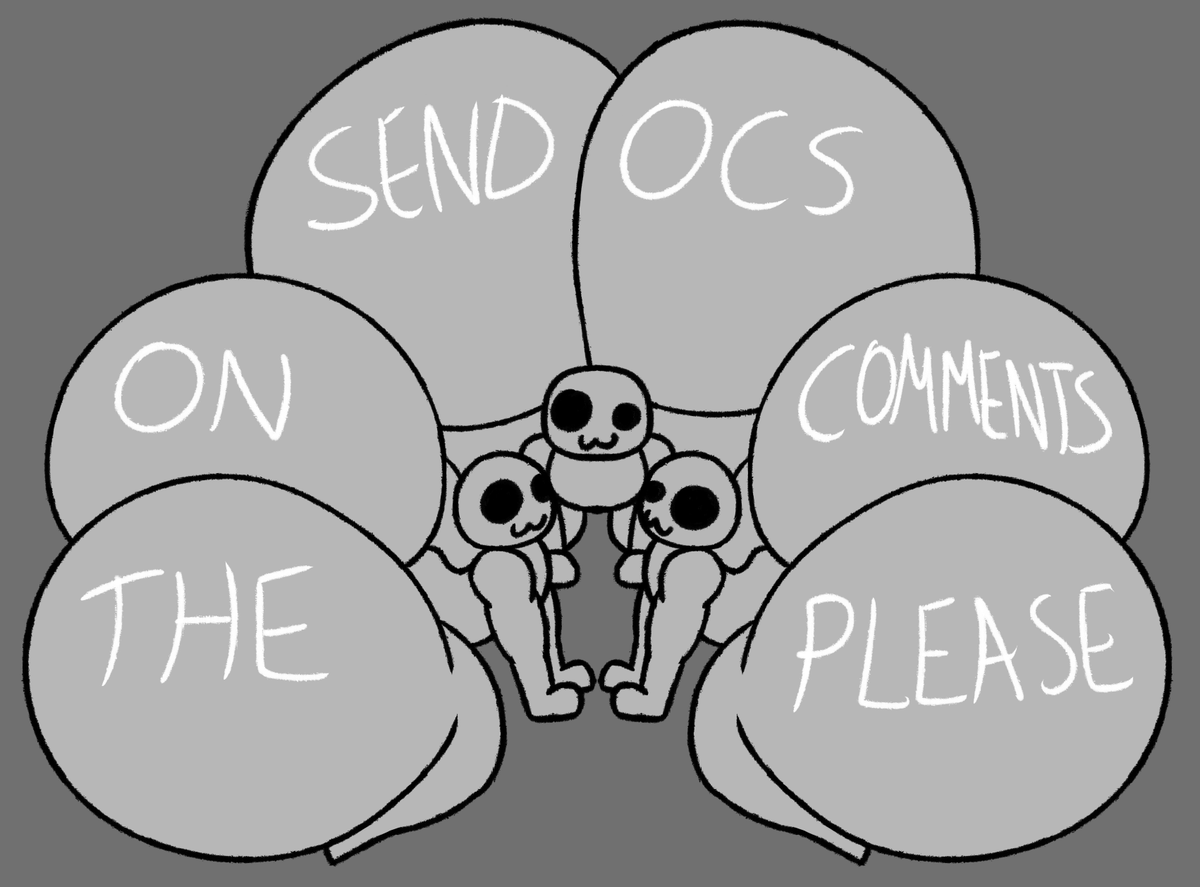 BAWSYHOUSEY's tweet photo. SEND OCS NOW NOW NOW NOW NOW

AND I WILL DRAW RANDOM ONES FROM THE COMMENTS IN 1 OR 2 DAYS MUEHEHEHEHEHEHE https://t.co/wdWMwKTeyM