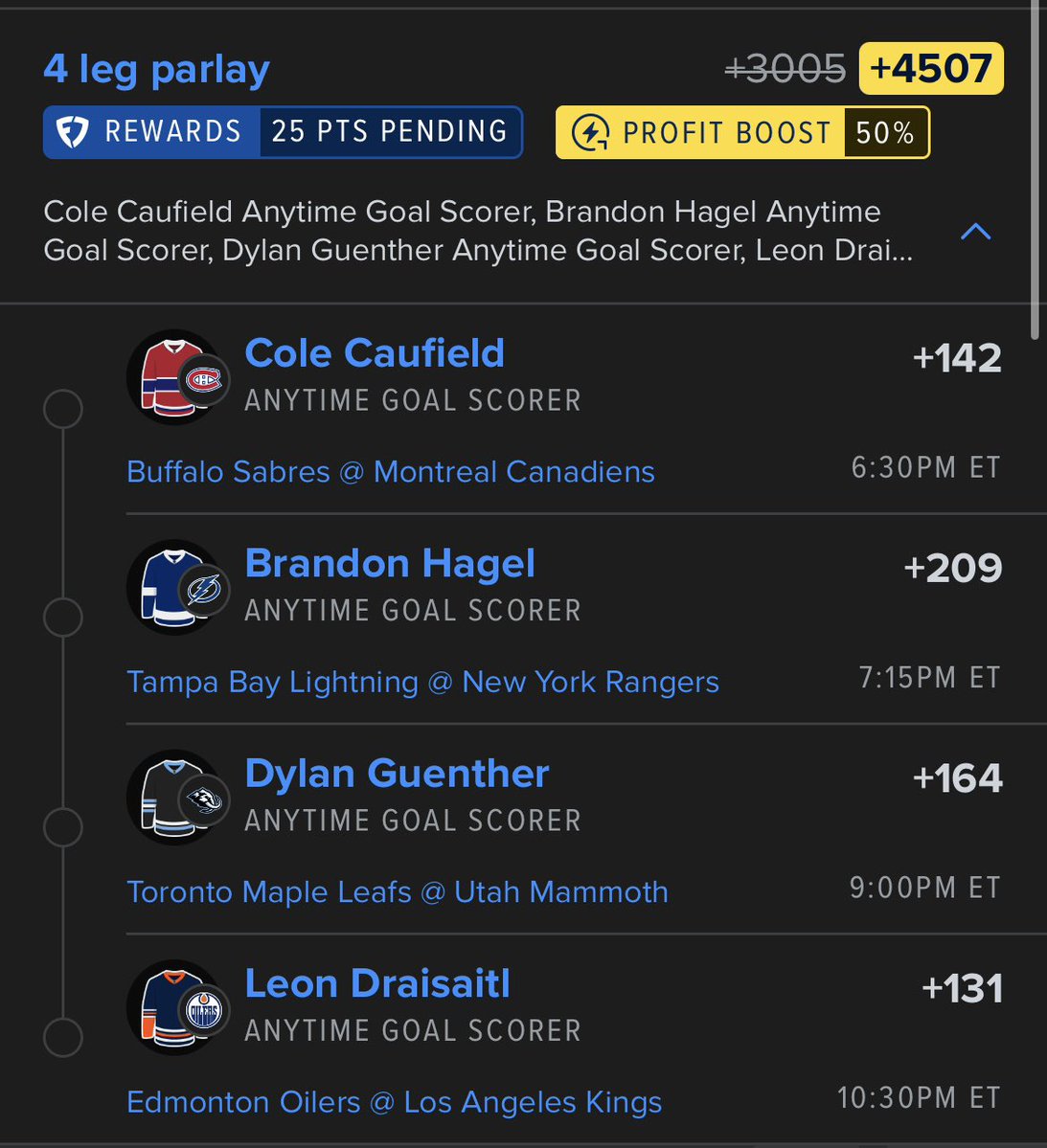 KR71of1's tweet photo. 🚨 NHL GOALS 🚨

FROZEN FRENZY BOOSTED GOALS⚡️❄️

#GamblingX #NHL https://t.co/zO8dVx2hVR