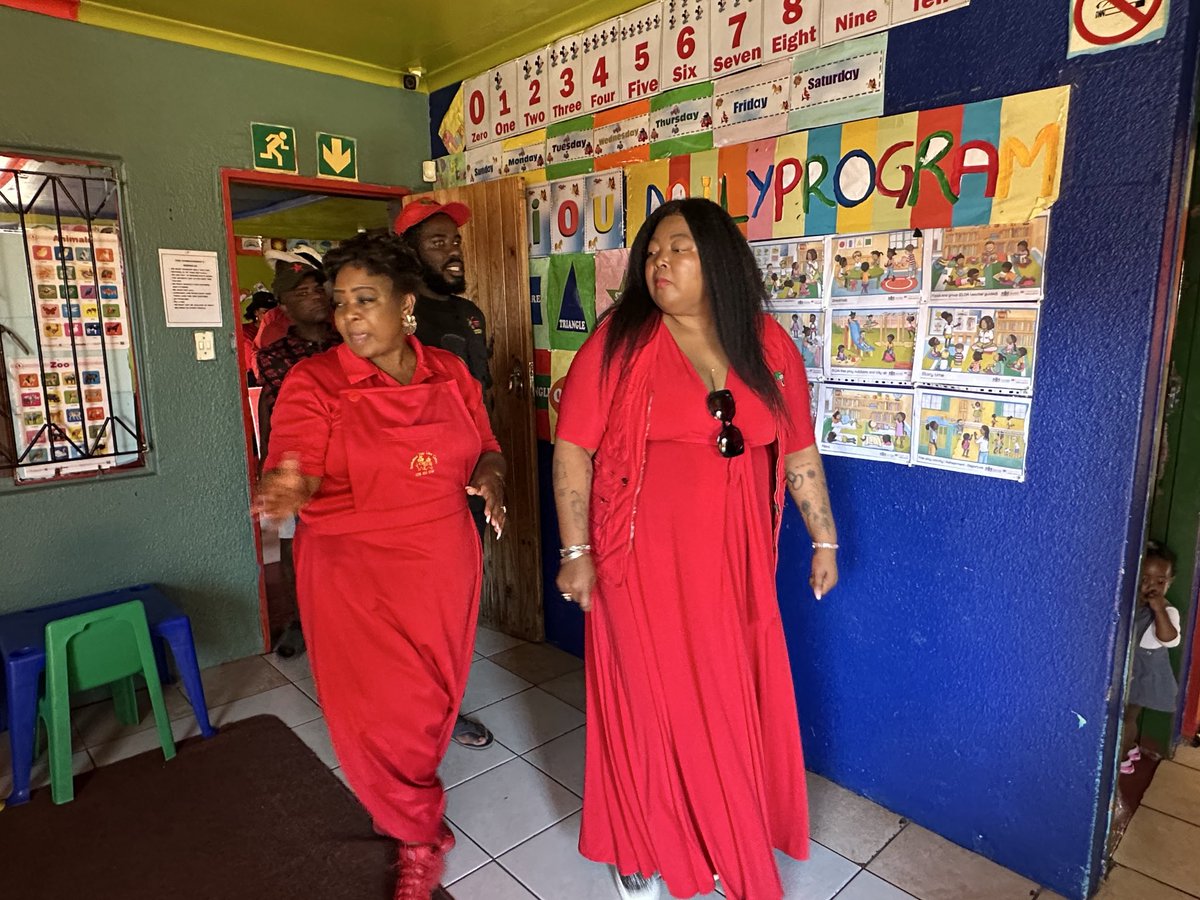 drtlaleng's tweet photo. As part of the donation, I did a needs assessment with the principal and teachers. Their urgent needs were noted and they discussed the ongoing challenge of children with disabilities who experience severe delays in placements after they graduate from crèche.  We also checked documentation for compliance and are encouraged by the leadership we saw today.