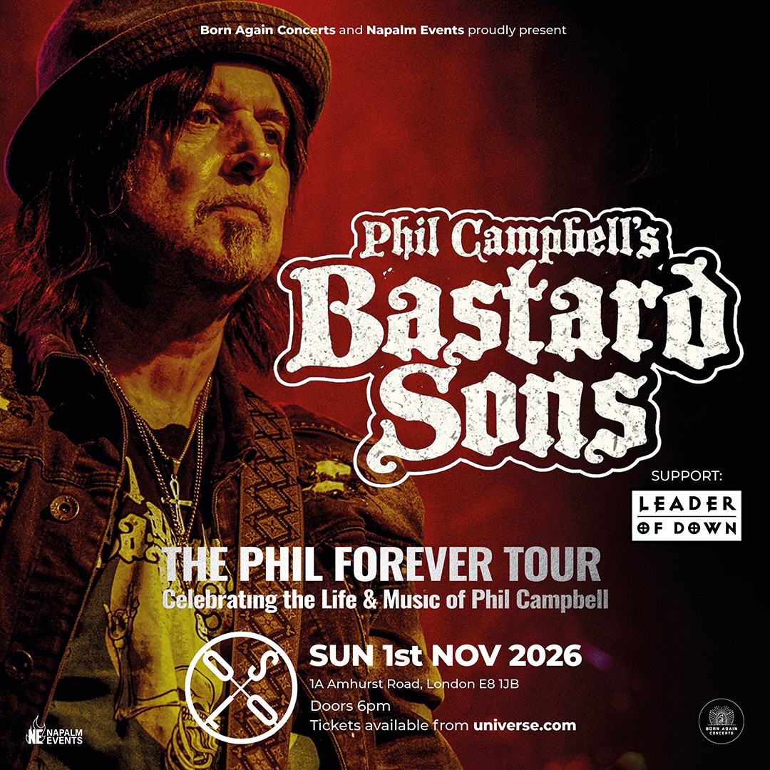 BAconcertsuk's tweet photo. Support Added 🙌 @MotorheadPhil’s @PCATBS - The 'Phil Forever' Tour - celebrating the life &amp; music of @MotorheadPhil, live at @OsloHackney plus @LeaderOfDown, Sun 1 November.

🎟️ https://t.co/QGv0V5RGa5

🎵 https://t.co/MO0I2HOXa3 https://t.co/99jZAN90Xh