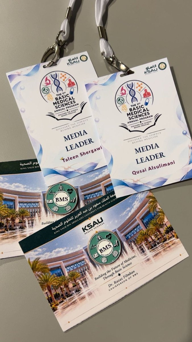 Qualsulimani's tweet photo. One of the experiences I truly value is being part of the 1st Annual Basic Medical Science Week as the Media Team Leader.
Grateful for every moment and everyone who was part of this journey.
#BMS1stEdition #KSAUcore https://t.co/rVJxjkzTQn