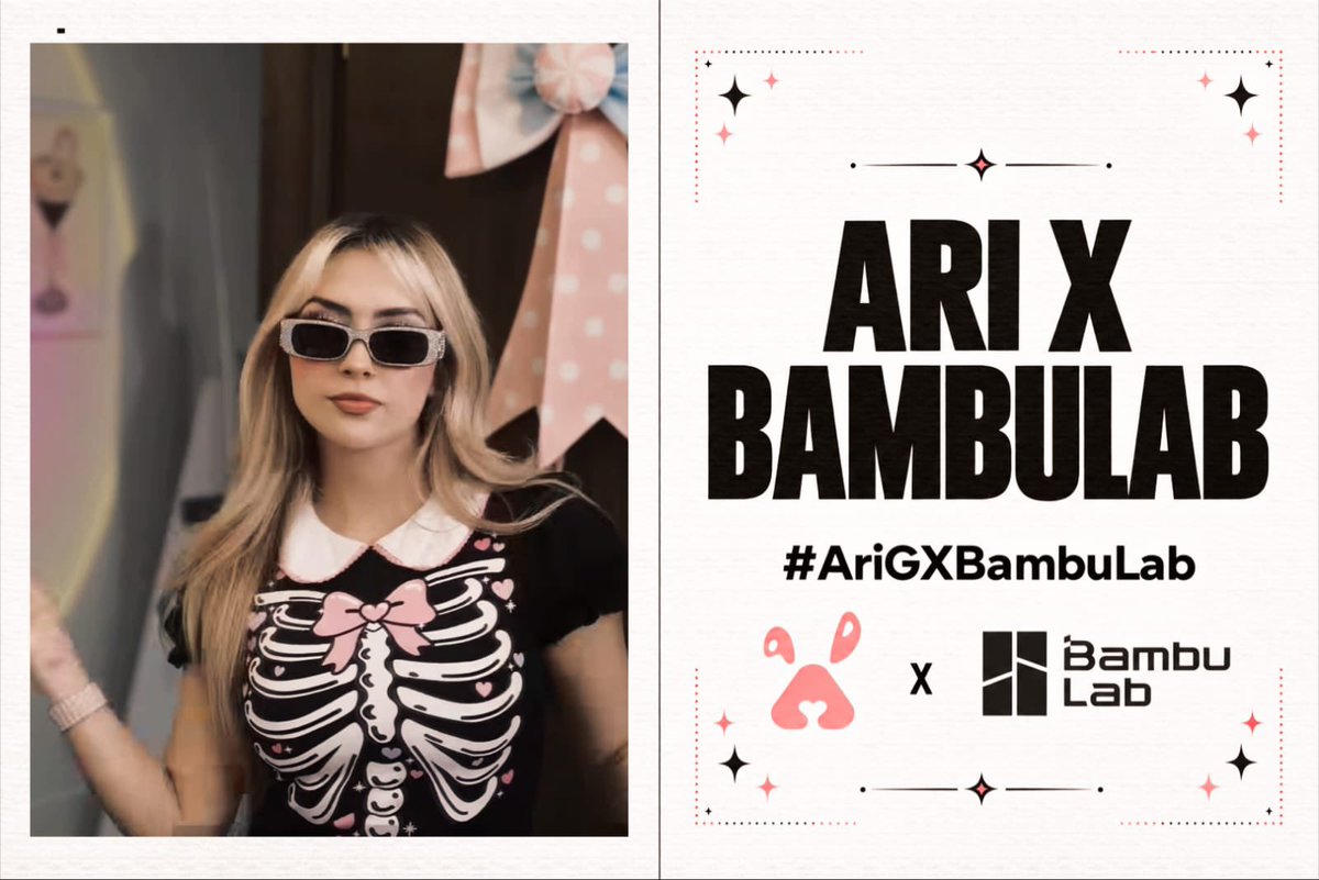 val_snun's tweet photo. ¡𝗣𝗔𝗣𝗨𝗥𝗜𝗧𝗢𝗦! 🐰💗
Hoy vamos a hacer tendencia a #AriGXBambuLab y llenar de cariño para agradecerle a @BambulabGlobal por apoyar a Ari. 🫶🏻

Súmense usando el hashtag y denle amor a las publicaciones demás. 🩷

⏰ 4:00 pm MX https://t.co/KkO7fjRaUL