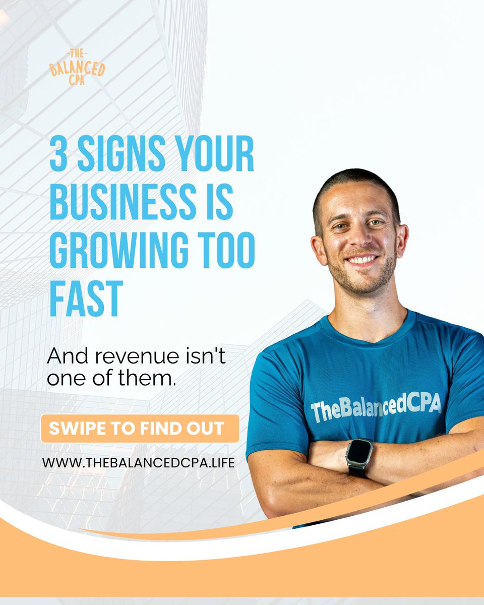 TheBalancedCPA's tweet photo. Growth is thrilling, but more revenue isn't always healthier. If urgency is constant decisions rely on you stress rises with income it may be time for structure not just growth. Aim for growth with freedom. #TheBalancedCPA #BusinessGrowth #SustainableGrowth https://t.co/RyBe6f6mXX