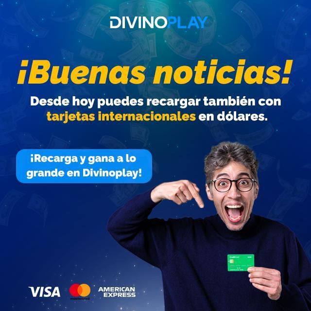 Megasportsven's tweet photo. ‼️BUENAS NOTÍCIAS YA PUEDES RECARGAR CON TARJETAS INTERNACIONALES EN $$ ‼️ #Divinoplay 🚨

Recuerda colocar el Código DIV586246 #Divinoplay 🎰🃏🀄

https://t.co/AS0c74RWPk

Código  ➡️ DIV586246 Regístrate llévate 🔟$ ACTIVO PAGO ANTICIPADO
#Divinoplay https://t.co/0nCHJbX7qw