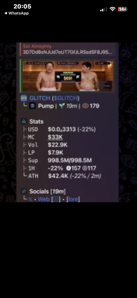 kennethdelson20's tweet photo. 2x up on $GLITCH

3D7Dd8sNJUd7oUT7GfJLRSsdSF8J9S4zPZcdbrGzpump https://t.co/KqW99c1zzD