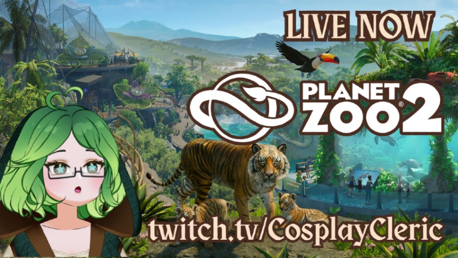 CosplayCleric's tweet photo. Planet Zoo 2 is FINALLY OUT! Come join me as we explore the next generation of zoo builder!
https://t.co/GKFBWACFbK
☽ #vtuber • #vsky • #vtuberen • #twitch • #cosplay • #cosplayrepair ☾ https://t.co/bQQeDJlLfn