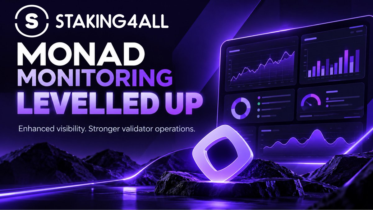 staking4all's tweet photo. We have upgraded our @monad monitoring stack to deliver deeper insights into validator performance & network health

📊 Enhanced Grafana dashboards

⚡️ Real-time validator and node metrics

🔍 Improved visibility into epochs, rounds & block proposals

🛡 Better infrastructure health monitoring

Reliable validation starts with reliable infrastructure. We're continuously improving our monitoring to keep our validators running at their best! 💪

🔗 https://t.co/esz5WRF8uf