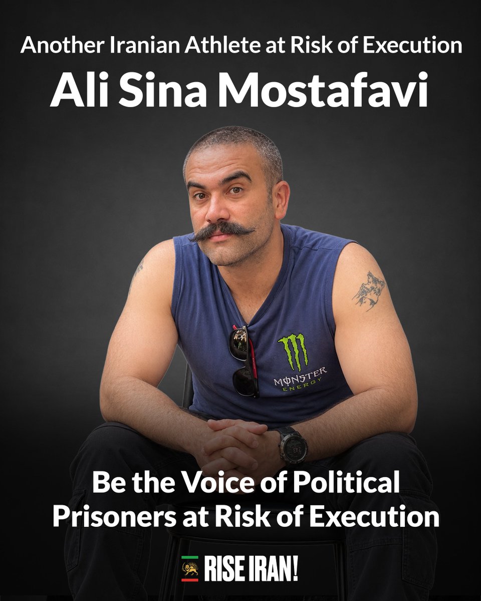 PahlaviComms's tweet photo. Ali Sina Mostafavi has summited Mount Everest and then took to the streets to fight for his country's freedom. Now he is at imminent risk of execution after being transferred to solitary confinement. His family has been summoned for their final visit.

This young athlete was sentenced to death in a sham court of the Islamic Republic following forced confessions under torture.

Be the voice of political prisoners at risk of execution and use all available capacities to save their lives.

#LastBreath