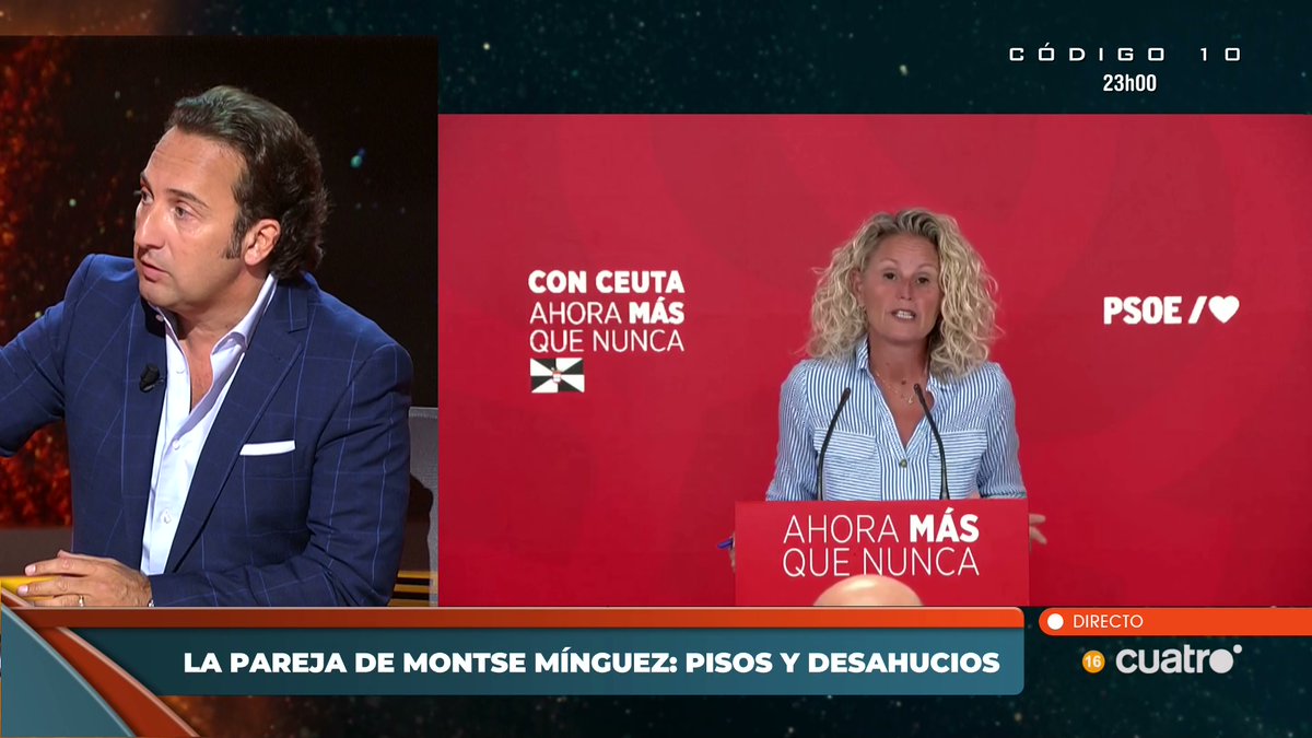 HorizonteCuatro's tweet photo. La pareja de Montse Mínguez: pisos y desahucios #Horizonte https://t.co/1dPgIRjvKQ