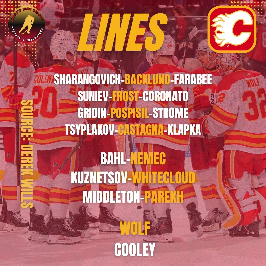 arr_socials's tweet photo. FLAMES GAMEDAY - DUCK HUNTING!

The Flames (0-5-0) begin a quick two-game road trip tonight in Anaheim as they take on the Ducks (4-1-0) in a home-n-home set. 

Game Notes:
- Dustin Wolf gets the nod. 
- Honzek is out week-to-week
- Hanley and Othmann healthy scratches. 

#Flames https://t.co/McWN9vxxGr