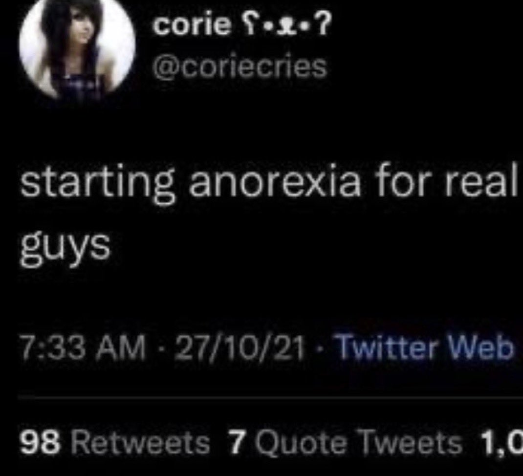 secretpuppygirl's tweet photo. Recov and relapse my ed since 2021 and I’ve still never been skinny https://t.co/oNpV9cyt1h