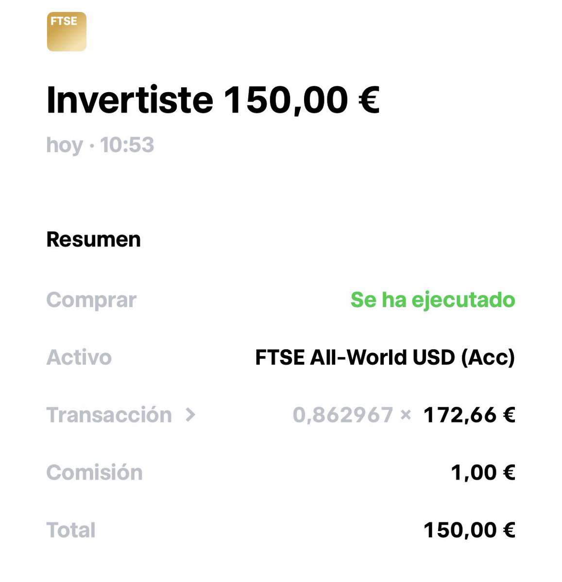 CarteraDePapa's tweet photo. Mis hijos tienen 2 años y medio y 1 año.

Cada mes, mi mujer y yo hacemos un esfuerzo: invertimos 150 € para cada uno en un ETF global, el FTSE All-World.

Cada uno tiene su propia cartera.
👇🏻 https://t.co/iydcoTlucC