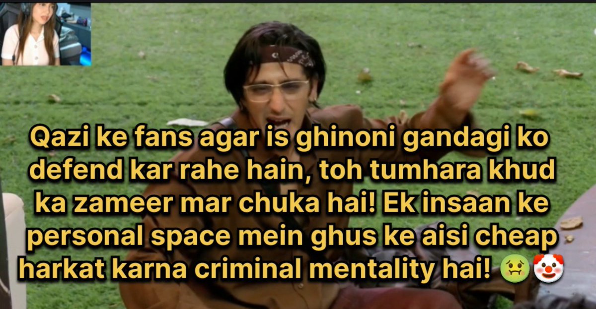 bijendar_9528's tweet photo. Gullu aur Qazi, Mahi ..milke is cheap sexual harassment pe hass rahe hain? Sharam aani chahiye dono ko, show ko kotha bana ke rakh diya hai in dono galeechon ne! ๐ช๐คฎ
#ScoutOPIsTheBoss
#GulluExposed #QaziExposed #BiggBoss20 #ScoutArmyOP https://t.co/mI6uUwvnOQ