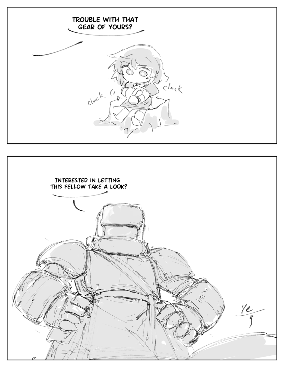 VioletLeVile's tweet photo. Day 13 - Legends or something.
Had to rush it due to some wonky time stuff.
Hope the scribbles are not too insane. https://t.co/K5mzaVP7Dn