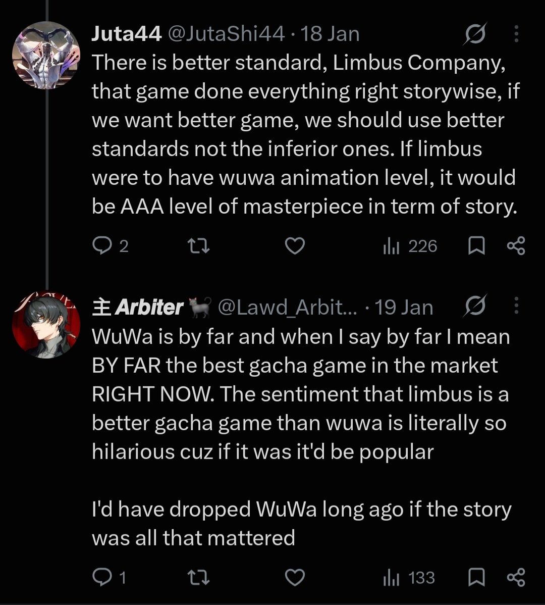 yashvinder79171's tweet photo. "I would have dropped wuwa if story is all that mattered"
"I dropped genshin bc of the poor story"

The hypocrisy matches your pfp really well https://t.co/gIHhsqgQO7