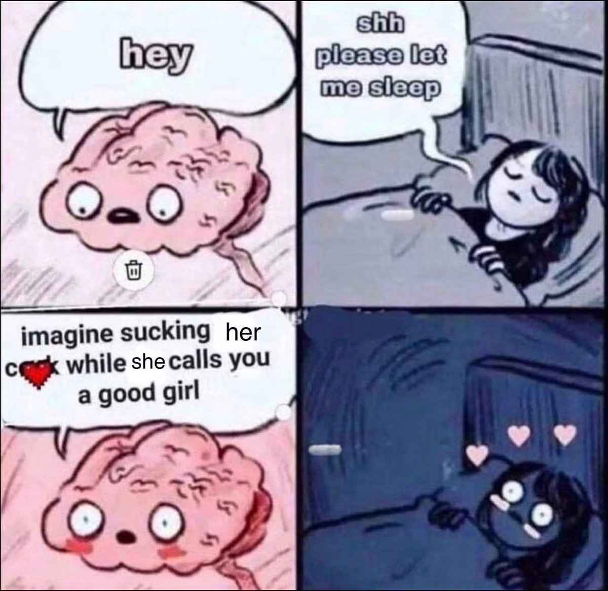 JeniferJaymes87's tweet photo. Shut up brain! https://t.co/ODNZZGG8iK