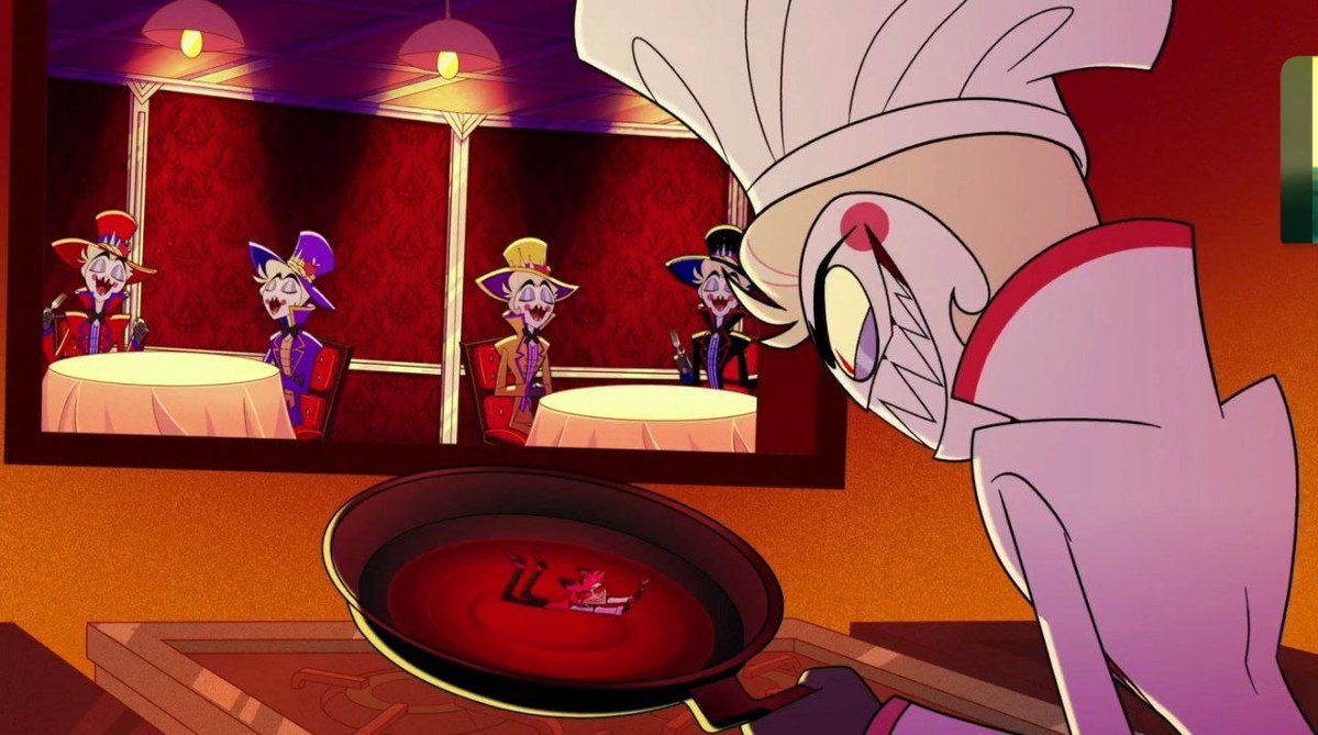 Moonelle_999's tweet photo. I think they're  crossing his personal boundaries a little (⁠ ⁠ꈍ⁠ᴗ⁠ꈍ⁠)
#RadioApple #HazbinHotel #Lucifer #Alastor https://t.co/dex3o6MMZE