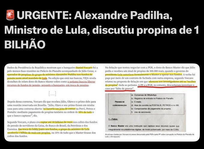 TimlopesBR's tweet photo. 🚨🚨🚨🚨🚨🚨🚨🚨
BOMBA NA CAMPANHA DO PT!!!! https://t.co/N1XmBmFRZc