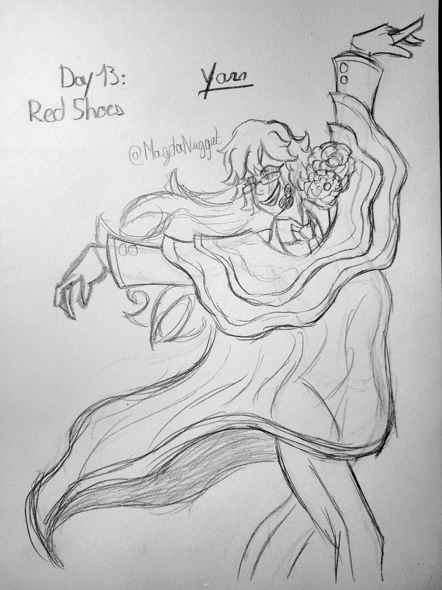 LuckyNuggetLoki's tweet photo. // Day 13: Red Shoes! #Egotober
With Yarn from @MagdaNugget! https://t.co/JEIIlJE35N