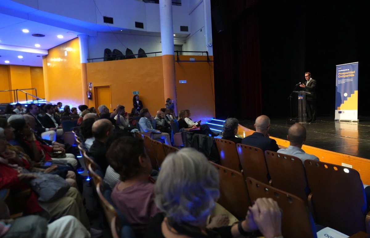 carlos_cuerpo's tweet photo. En la presentación de ‘Acelerando la prosperidad compartida’, hemos abordado la importancia de impulsar políticas públicas eficaces, basadas en la evidencia y orientadas a mejorar la vida de la gente. https://t.co/KUkAkpkymK