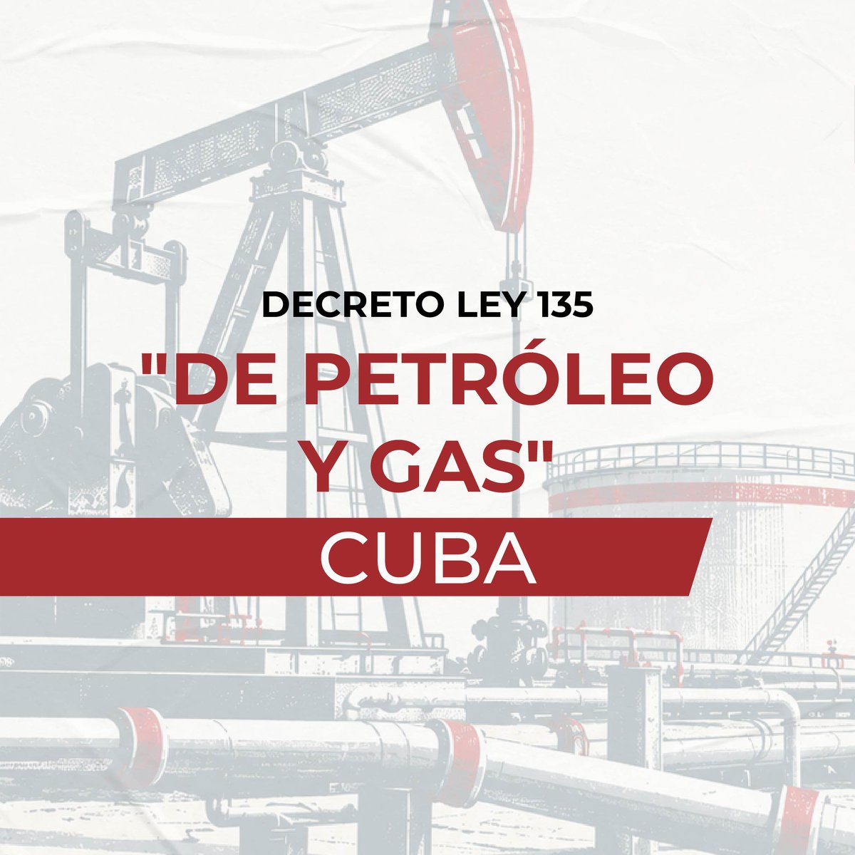 PartidoPCC's tweet photo. Decreto Ley 135 "De petróleo y gas"

En #Cuba los yacimientos de petróleo y gas son propiedad socialista de todo el pueblo. https://t.co/U2yAveUhT9
