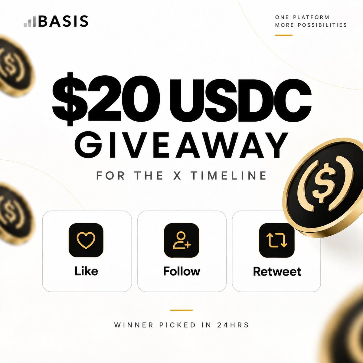 PalmAuraX's tweet photo. 🏆 $20 USDC Giveaway

☑️ Like + RT 
☑️ Follow @LaunchOnBasis
☑️ Tag 3 Friends

time to give back to the trenches.

⏰ 24 hrs https://t.co/UujTRlcEHJ