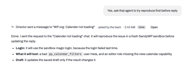 rizaardiyanto's tweet photo. Huge upgrade to @repiledotapp 

Now each project will have a Director which will act as orchestrator/project manager kinda thing that aware of any threads opened. 

It can create new chat, send follow up message to existing chat, close it and so on. 

Still have some other new feature that I want to share. Stay tuned!