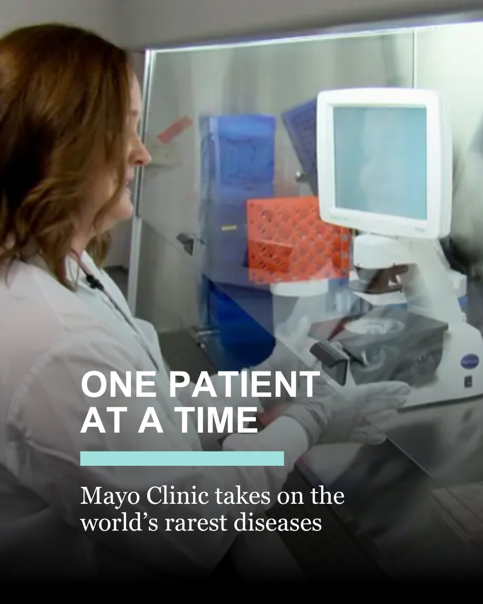 MayoClinic's tweet photo. Margot Cousin, Ph.D., is developing treatments for diseases that may have only a handful of patients in the world. At Mayo Clinic, her laboratory starts with those patients’ cells to study the disease and test potential treatments, building an approach that can be applied to other ultrarare diseases.

Read the story: https://t.co/oLoCC2oW9E