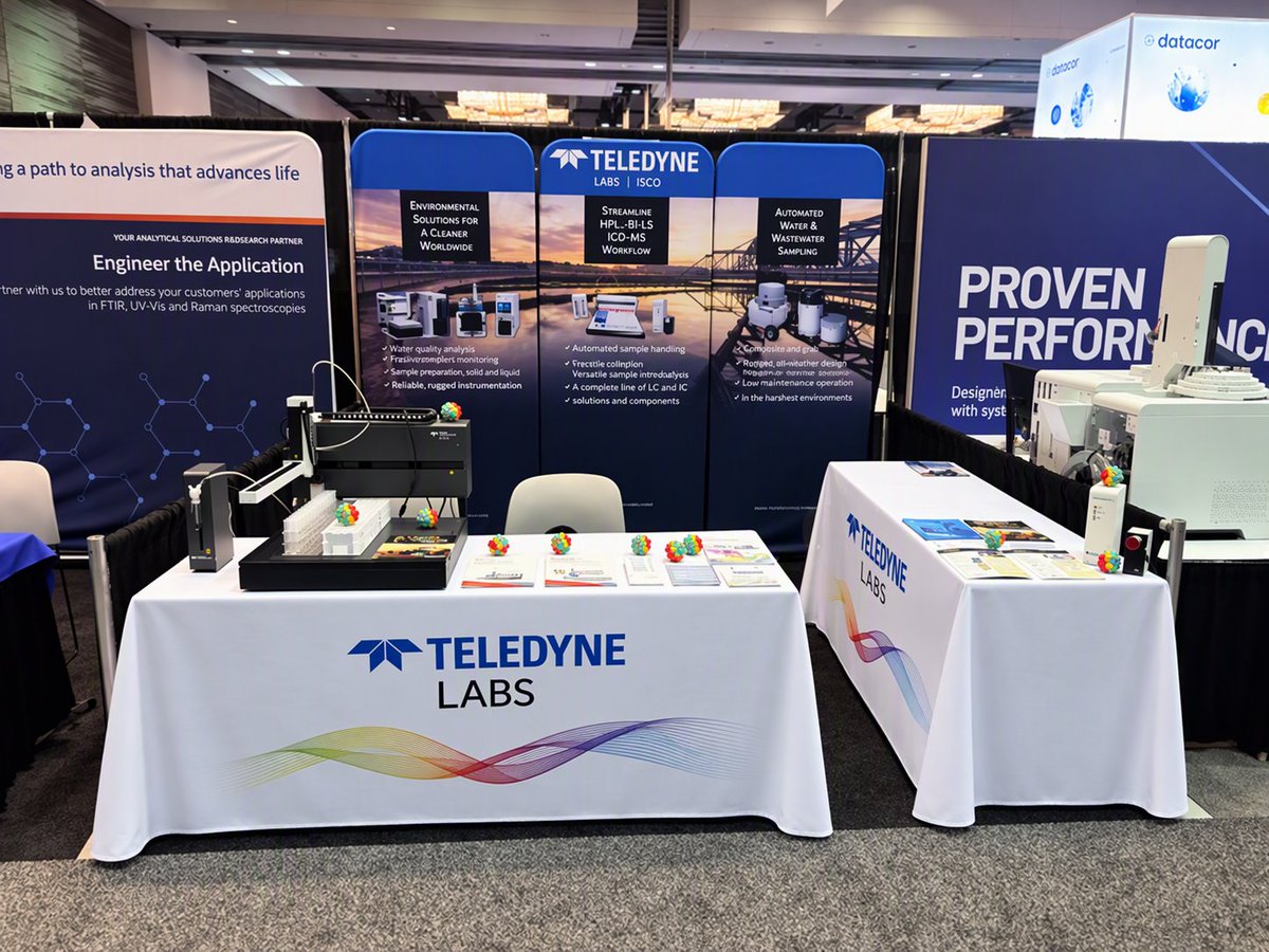 TeledyneLABS1's tweet photo. Visit Teledyne LABS at Gulf Coast Conference, booth #121, and see the APS-7450V in action. Stop by for a closer look at volumetric sample preparation and a conversation about your laboratory’s needs.
#TeledyneLABS #GulfCoastConference #SamplePreparation #ICP https://t.co/LR8tkMFuui