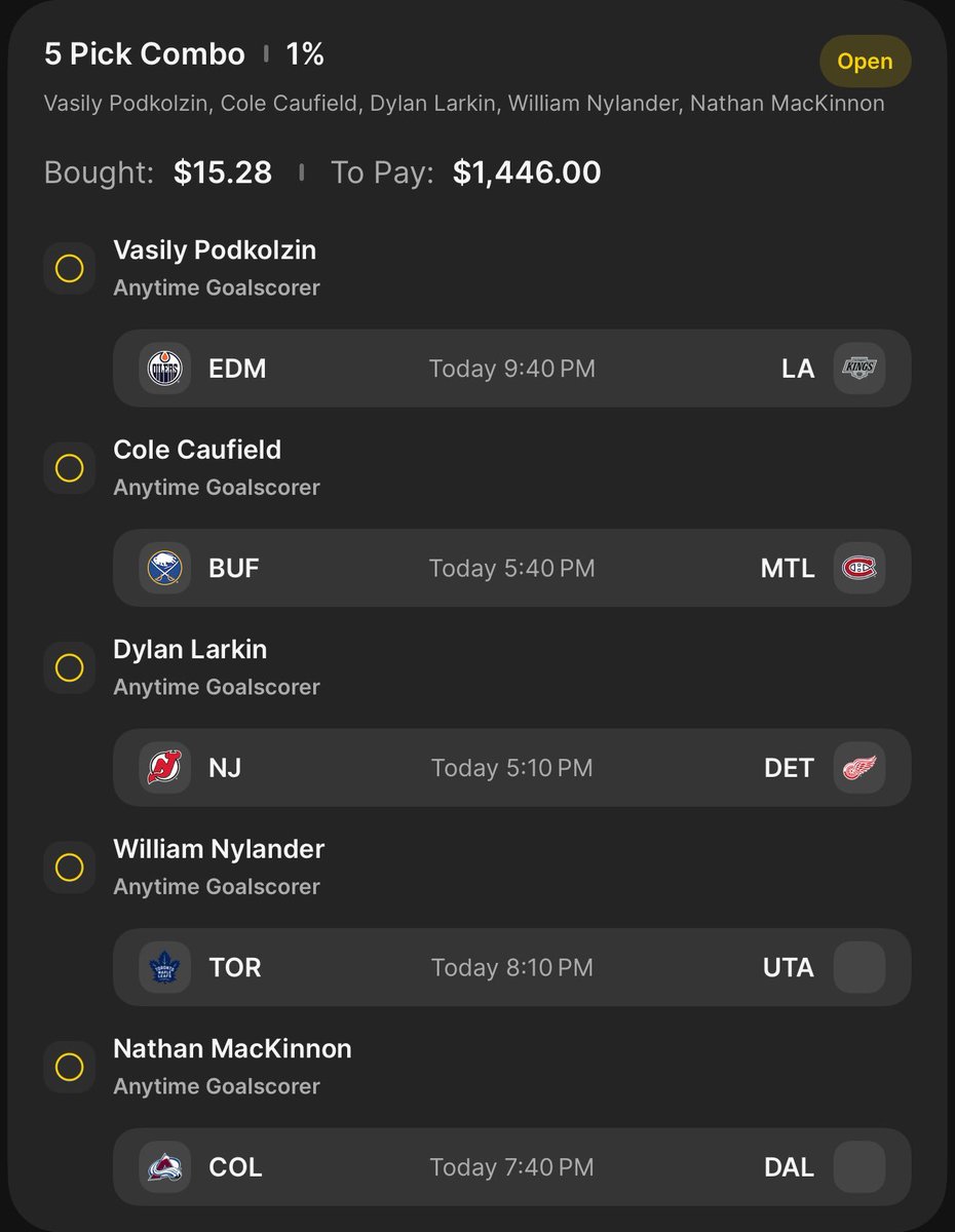 MattLockfmlv's tweet photo. Tonight is the Frozen Frenzy so might as well sprinkle a little bit on a long shot 🔥 @Playbook https://t.co/zSj9JL5cZp