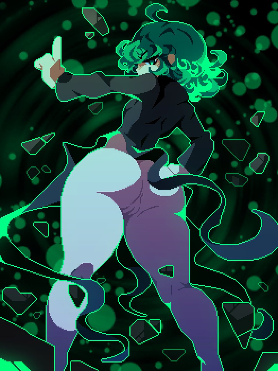 Tamaco_Sama's tweet photo. TATSUMAKI! [know your place baldy][NSFW] 
#PIXELART #TATSUMAKI #ONEPUNCHMAN https://t.co/JNCgM92AtX
