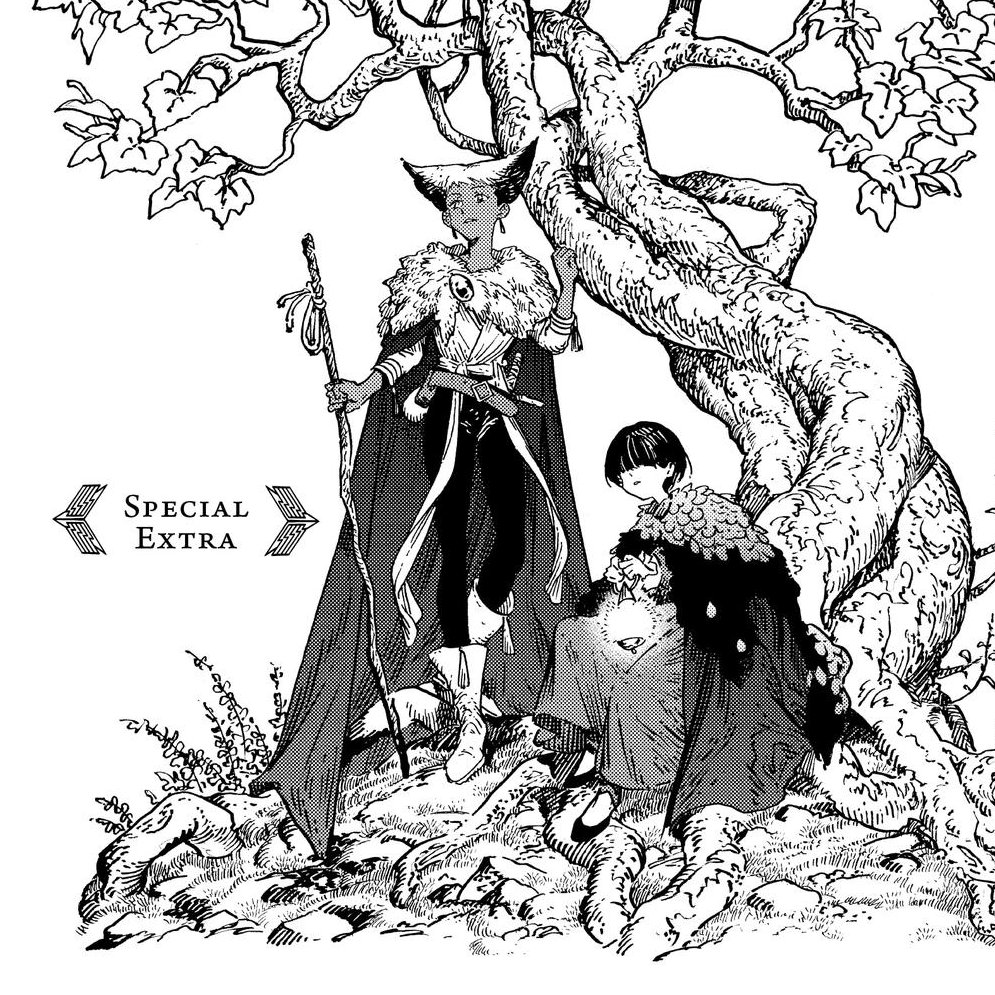 vuurklap's tweet photo. @evermoreau Right now their best bet is escaping the Brimmed Caps and hoping they run into these two out in the wild. 
Alaira is the best teacher they could ask for and Euini would make a great and supportive friend for them both, all 3 boys being tainted by the Brimmed Caps in some way. https://t.co/jcN9arDMMv