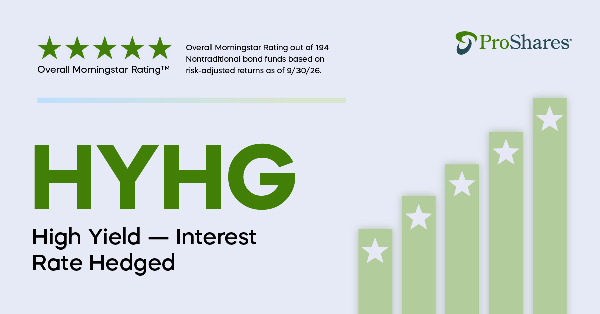 ProShares's tweet photo. Looking for a fixed income alternative? Explore how HYHG targets the returns of high-yield corporate bonds with less rate sensitivity. https://t.co/QsAVCUME40 https://t.co/1Q42fdMMlf