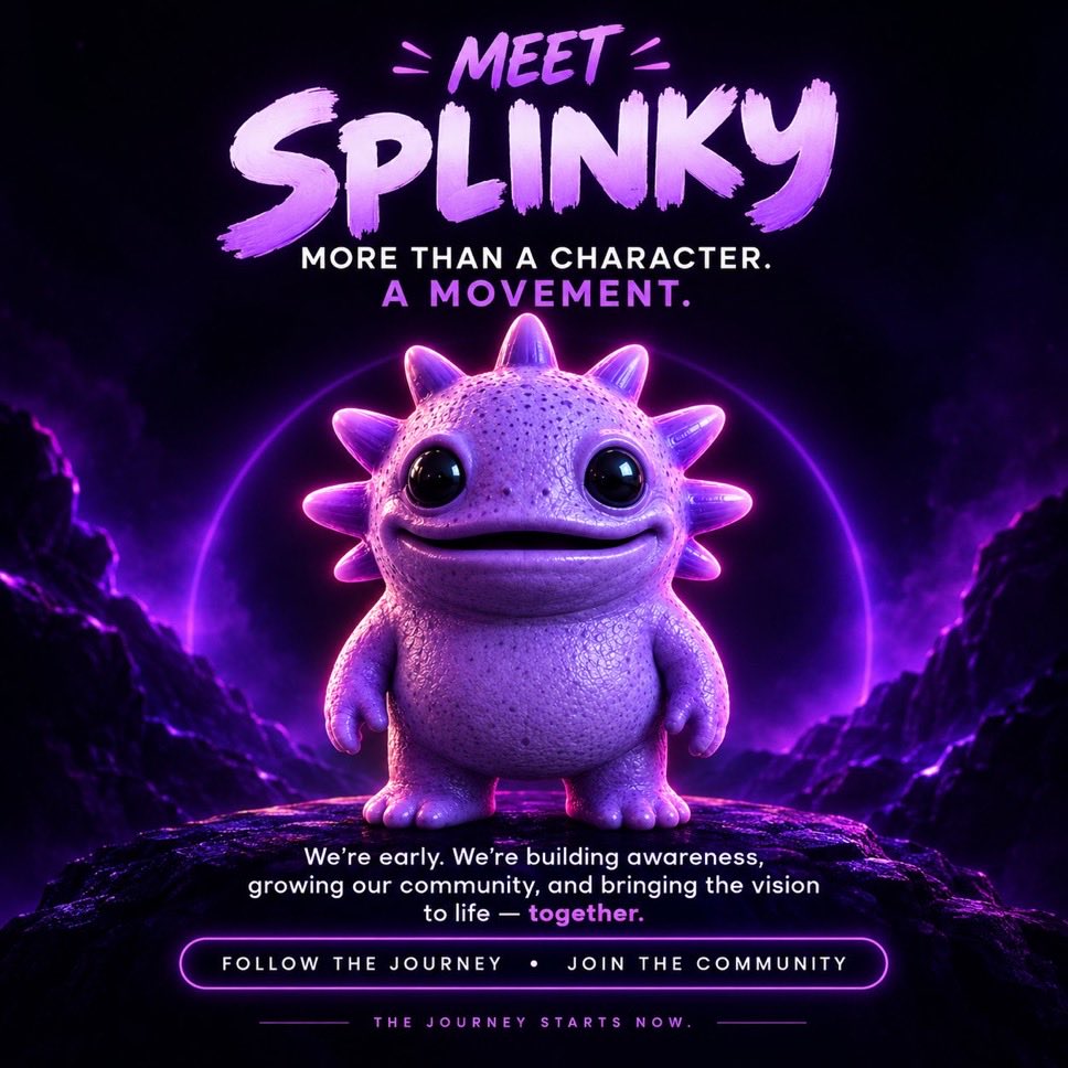 Splinkyofficial's tweet photo. @jessicanfa long term project splinky is worth checking out. we have a website, game and much more otw https://t.co/Jz3w1ykrRu