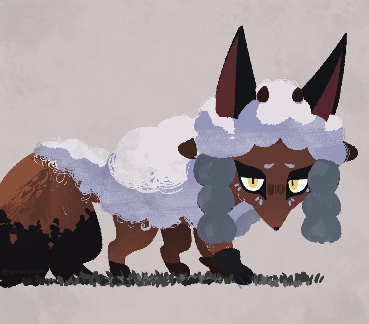 Squid2corn's tweet photo. Nickit in Wooloo's clothing https://t.co/cZ1XXkso8P