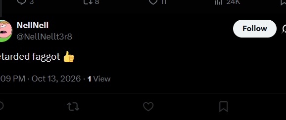 ThePlayer61141's tweet photo. notice how they all shut the fuck up suddenly when i laugh at them.

mr metkur was right

the best way to make people be silent, is by making them into the punchline.

they were all about yapping till i turned it on them by making fun of their fucked up faces or features. https://t.co/iSedywueGQ