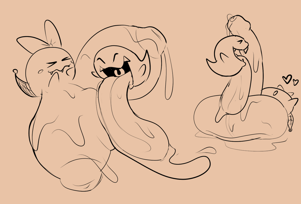Thornz____'s tweet photo. Boo stuff! gonna call them boolia and they're obsessed with licking their own tits 24/7
mmm lotsa gooey tongues incoming this october https://t.co/oYjv7iomhA