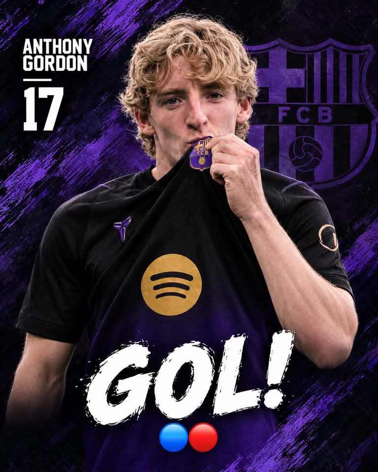 InformacjeBarca's tweet photo. GOLLL! ANTHONY GORDON! 2 GOLE W DWÓCH MECZACH Z RZĘDU! DRUGA ASYSTA YAMALA!!!

Galatasaray SK - FC Barcelona 1:3 https://t.co/dwGwqiZKsN