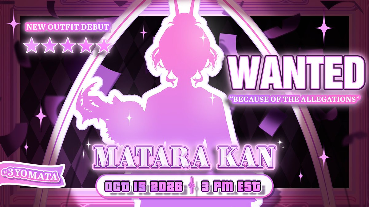 MataraKan's tweet photo. ❗️🪳ADDRESSING THE ALLEGATIONS 🪳❗️

🪳🤍3 WHOLE YEARS OF MATARA KAN 🤍🪳

 #3YOMATA - THANK YOU FOR 3 YEARS TOGETHER, TO MORE&amp;MORE ( until my eventual demise owo )

OCT 15TH ( THURS ) 3PM EST. 
yes that is a nice look :) 

#KanCraft #MataraKan https://t.co/Dar5hS9f2W