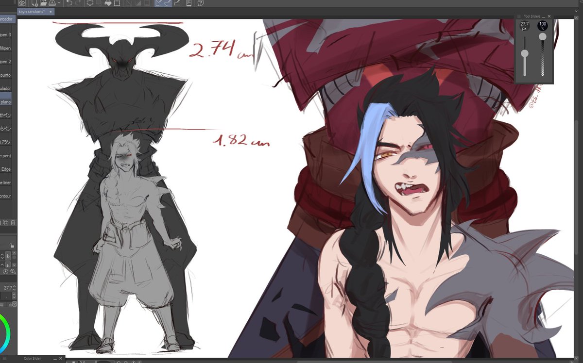EliDKHTS's tweet photo. New kayn (and rhaast) doodle for the day! I swear one day ill draw more in detail things of him

#kayn #LoL #LeagueOfLegends #Rhaast https://t.co/gOhUl6j8gd